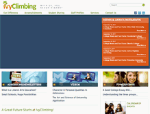 Tablet Screenshot of ivyclimbing.com